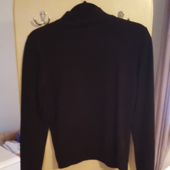 Women's Black long sleeve sweater - Picture 3 of 3
